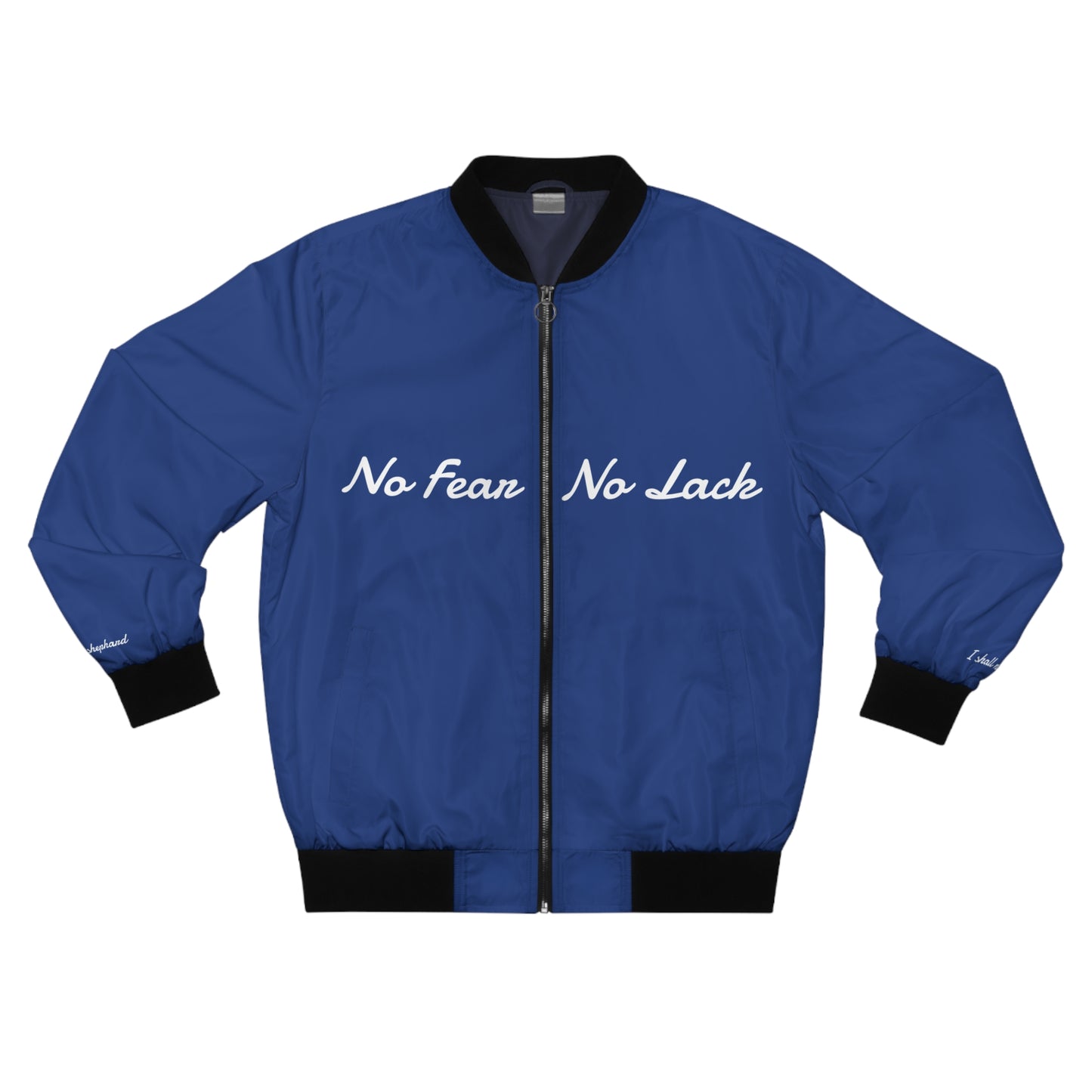 No Fear No Lack Blue Bomber Jacket
