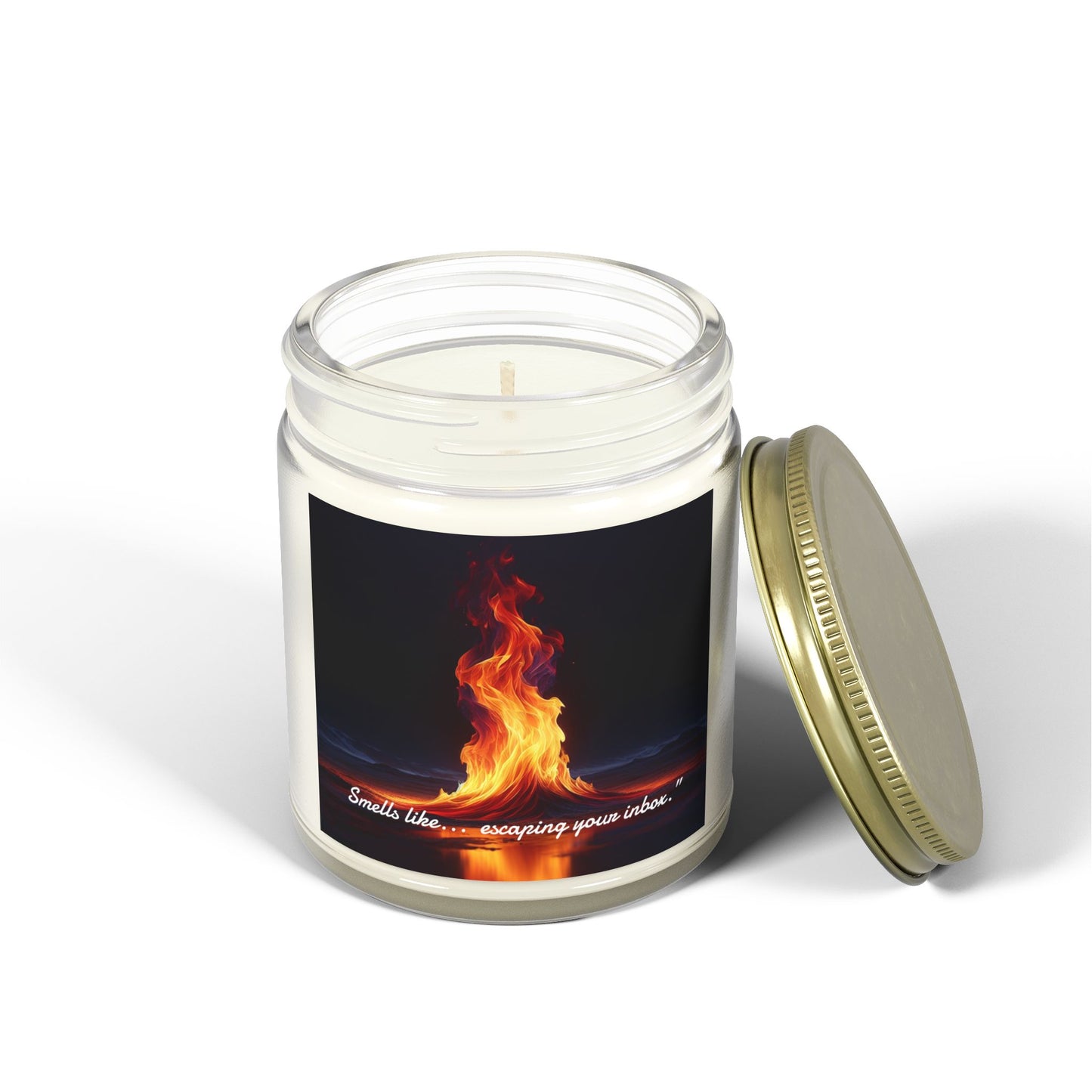 “Smells like... escaping your inbox.” Candle