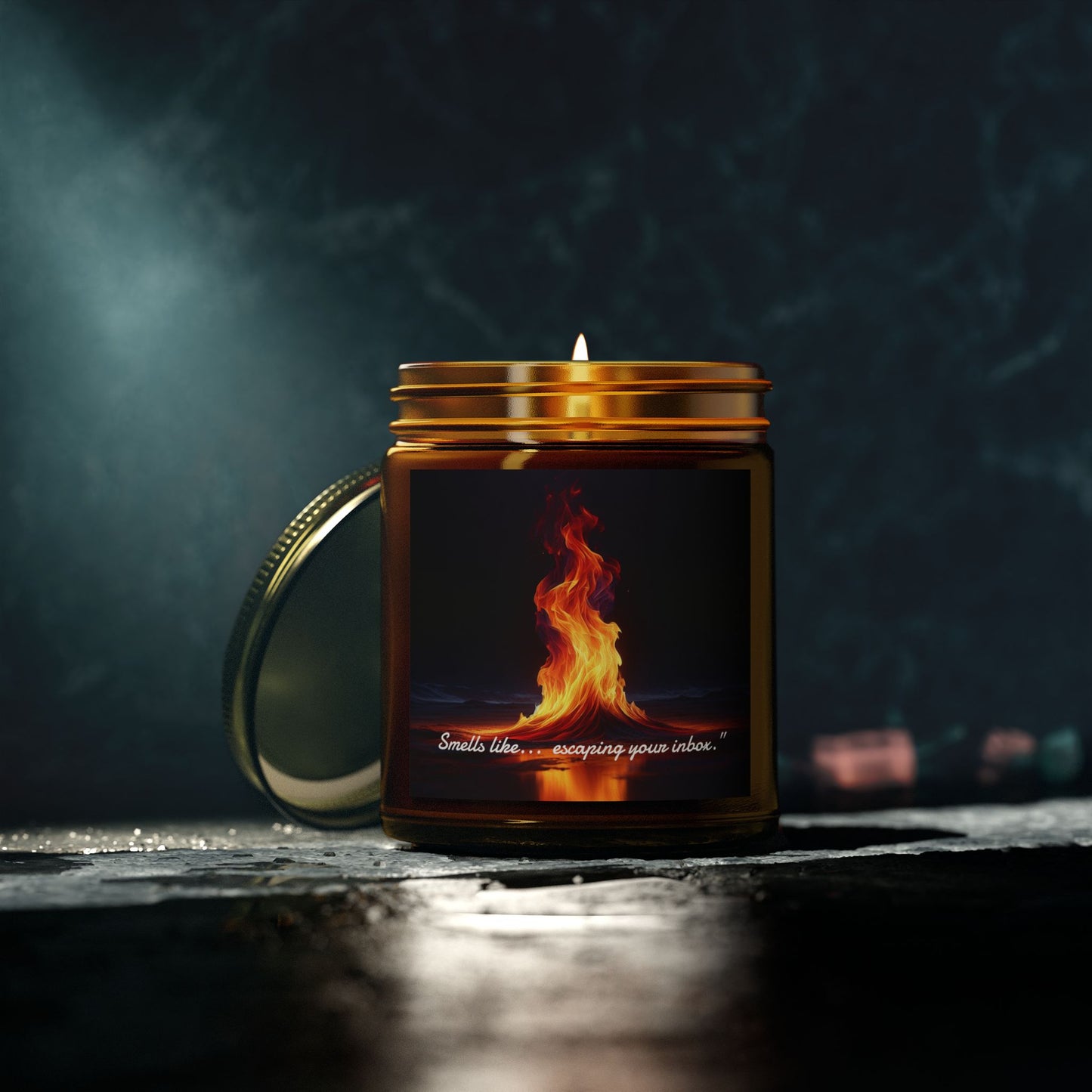 “Smells like... escaping your inbox.” Candle