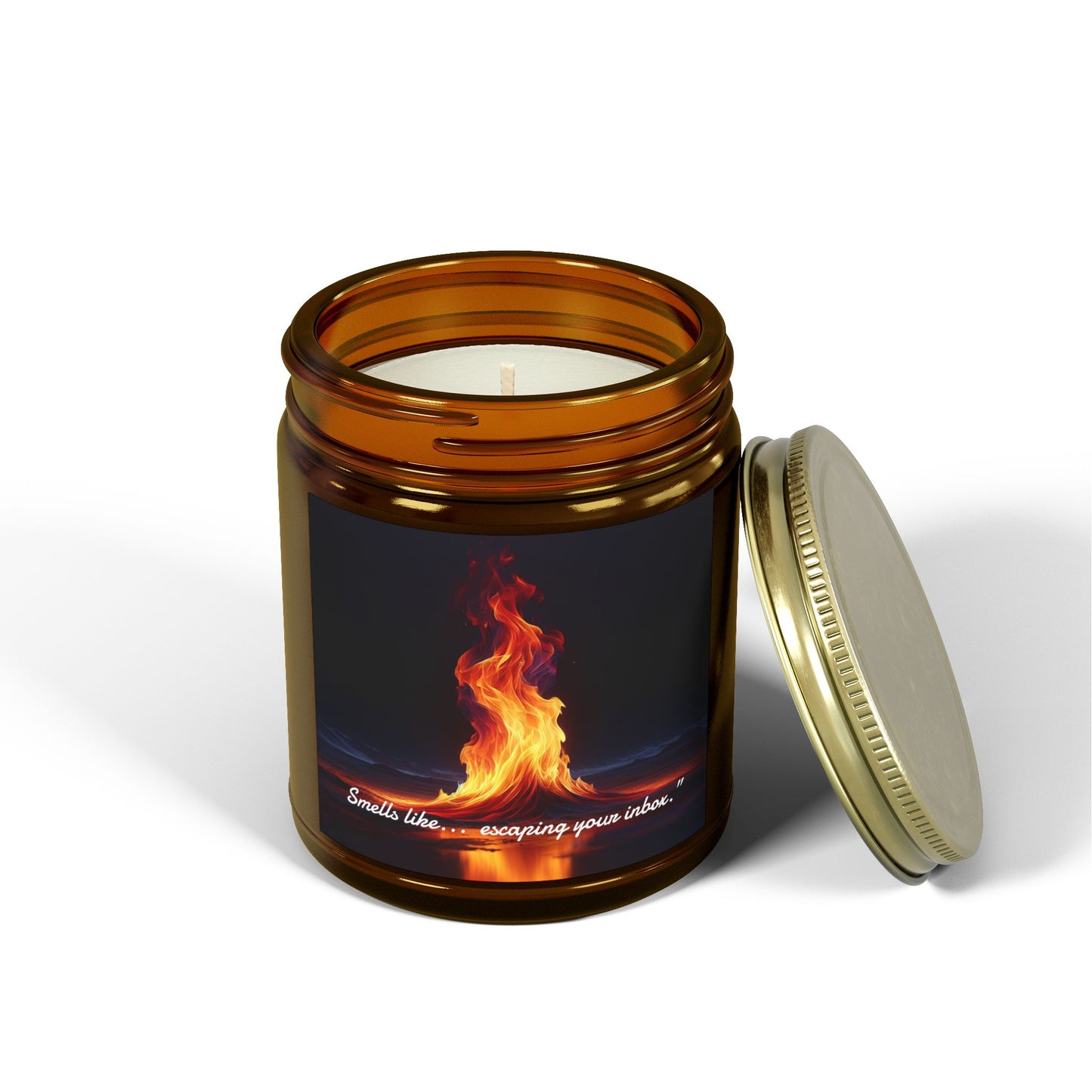 “Smells like... escaping your inbox.” Candle