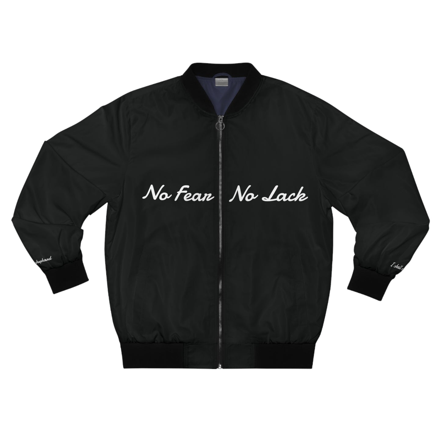 No Fear No Lack Black Bomber Jacket