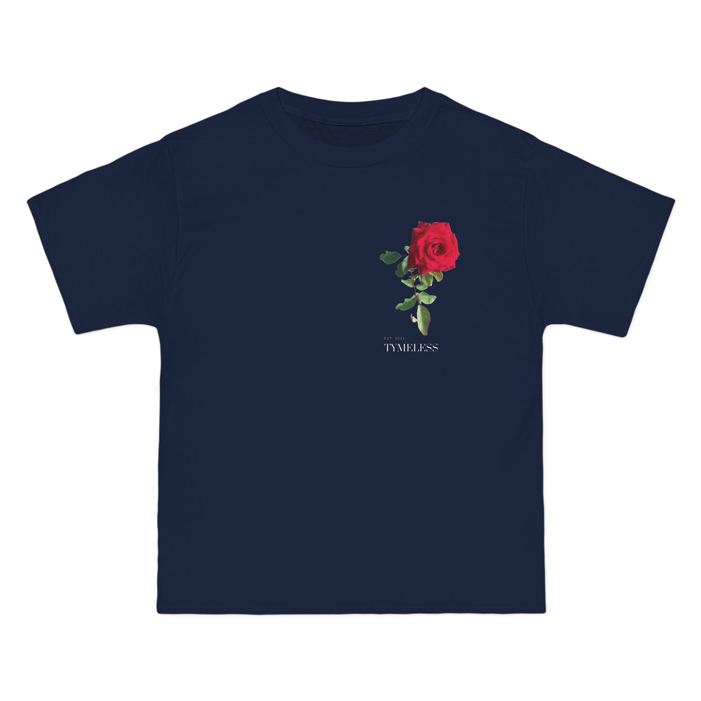 Tyme Less Red Rose Men's T- Shirt