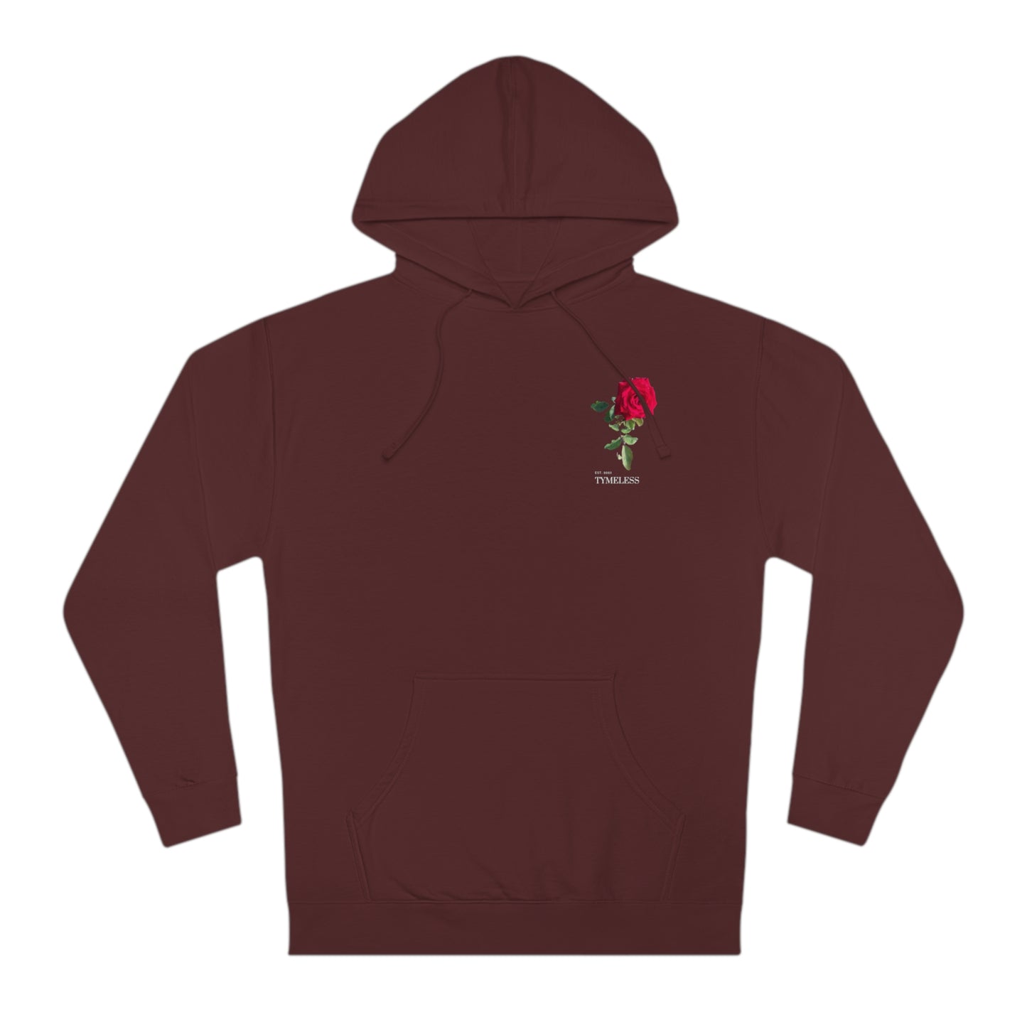 TymeLess Red Rose Men's Hooded Sweatshirt