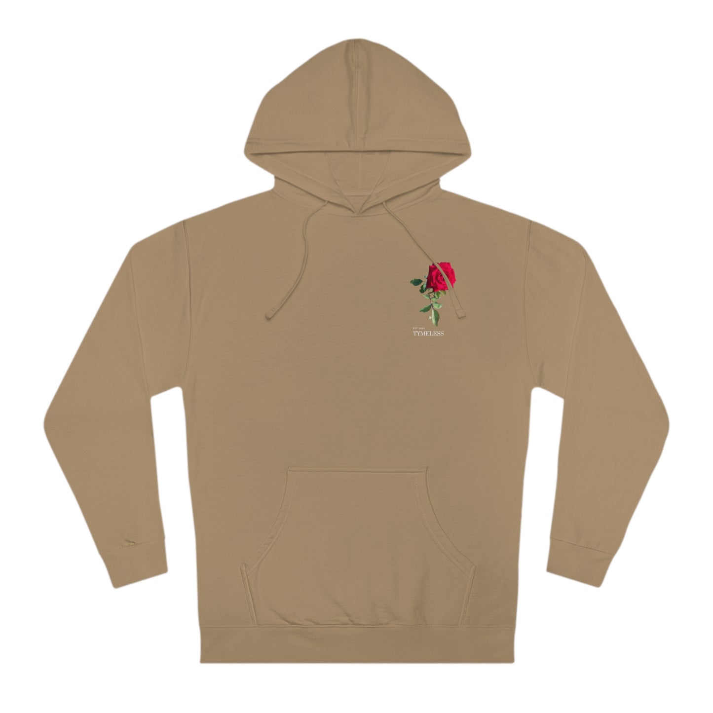 TymeLess Red Rose Men's Hooded Sweatshirt