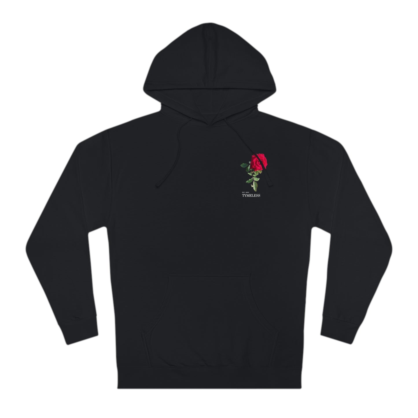 TymeLess Red Rose Men's Hooded Sweatshirt