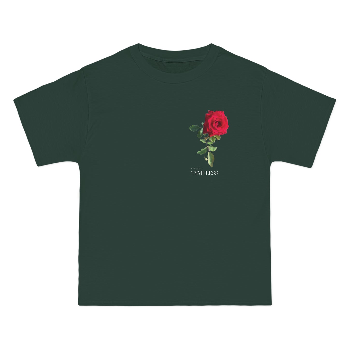 Tyme Less Red Rose Men's T- Shirt