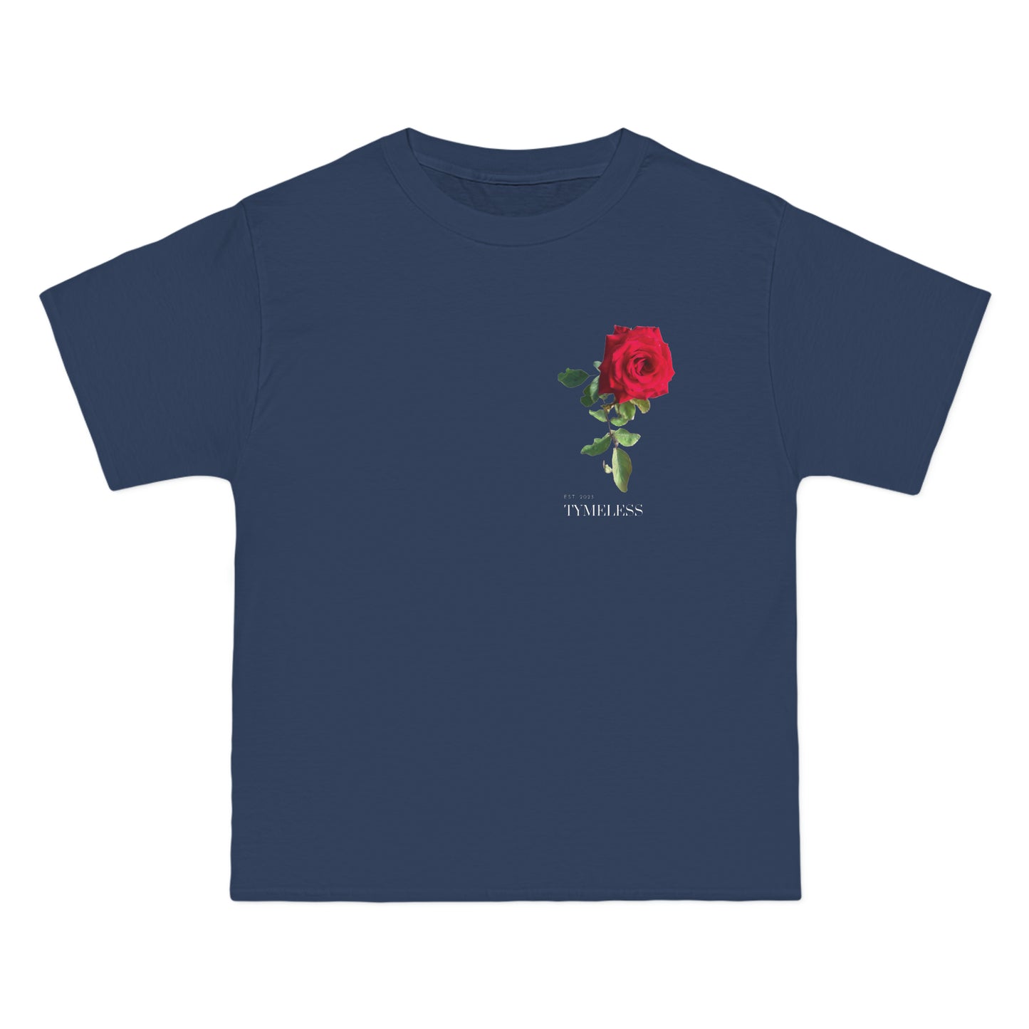 Tyme Less Red Rose Men's T- Shirt