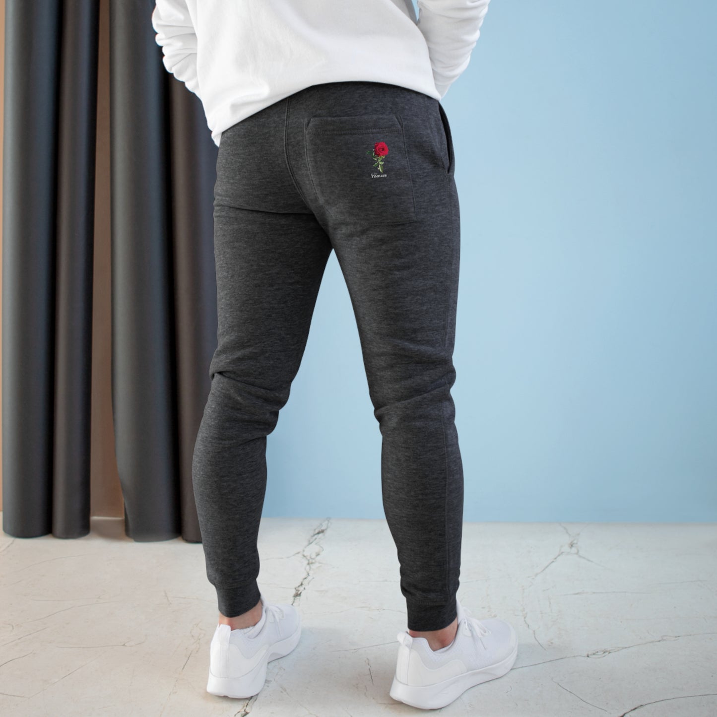 TymeLess Red Rose Men's Fleece Joggers